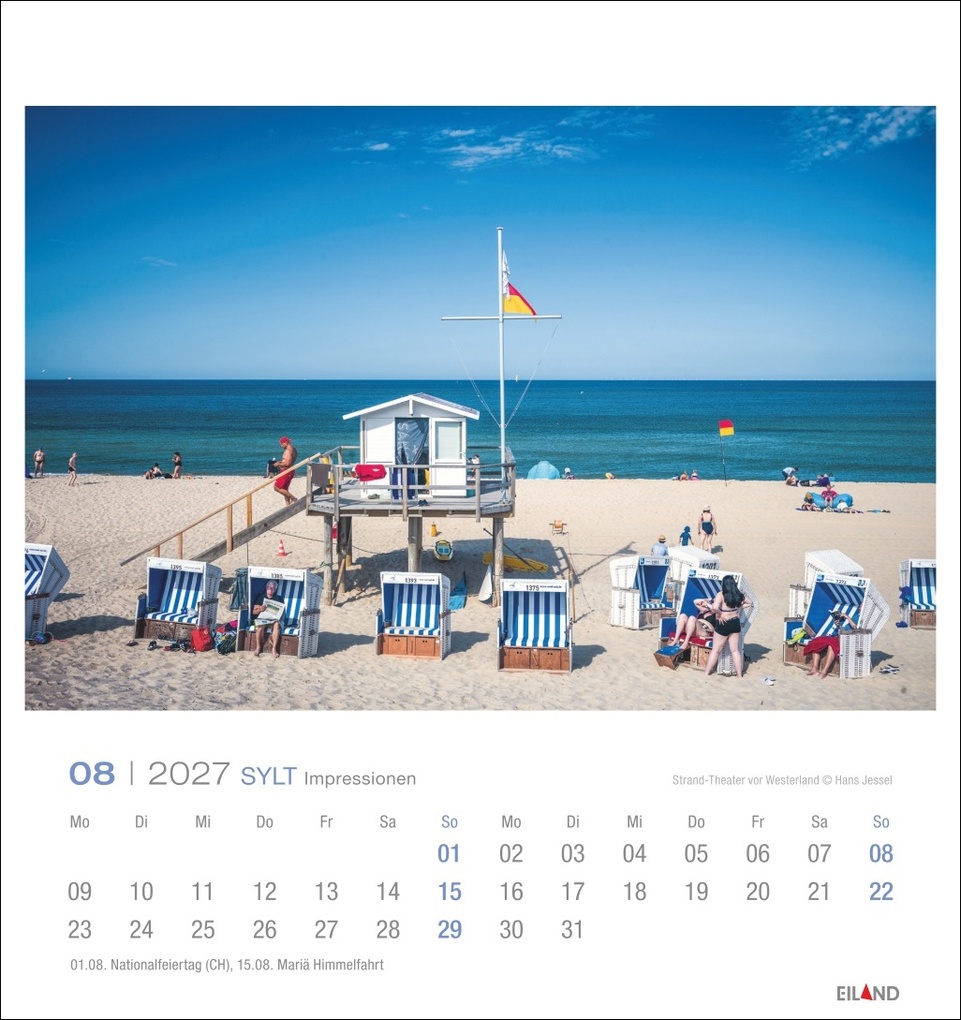 Weitere Ansicht: Sylt Impressionen Postkartenkalender 2027 | Hans Jessel