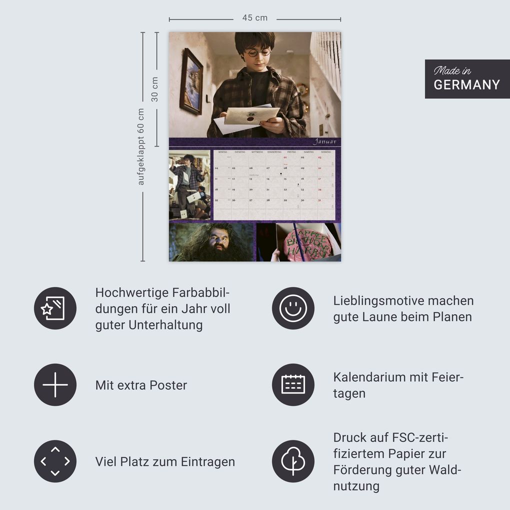 Weitere Ansicht: Harry Potter Broschur XL Kalender 2027