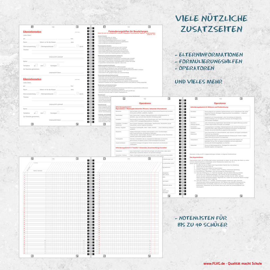 Weitere Ansicht: A4 FLVG-Kalender von Lehrenden für Lehrende 2026/2027 - der große Bruder