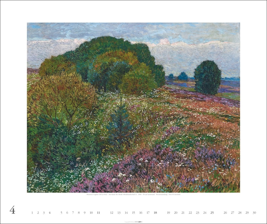 Weitere Ansicht: Worpsweder Landschaften Kalender 2027 | Hans am Ende, Fritz Mackensen, Otto Modersohn, Paula Modersohn-Becker