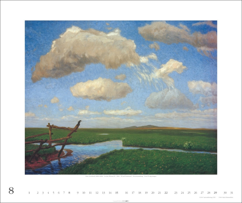 Weitere Ansicht: Worpsweder Landschaften Kalender 2027 | Hans am Ende, Fritz Mackensen, Otto Modersohn, Paula Modersohn-Becker