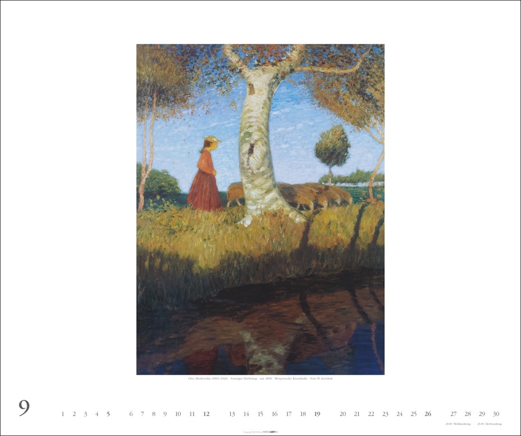 Weitere Ansicht: Worpsweder Landschaften Kalender 2027 | Hans am Ende, Fritz Mackensen, Otto Modersohn, Paula Modersohn-Becker
