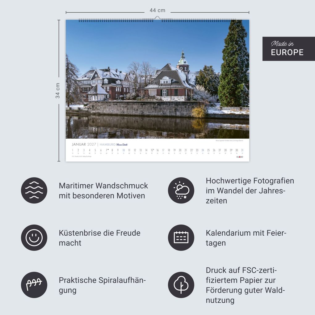 Weitere Ansicht: Hamburg - Meine Stadt Kalender 2027