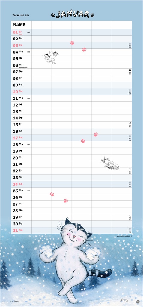 Weitere Ansicht: Jacob Familienplaner für Katzenliebhaber 2027 | Sven Hartmann