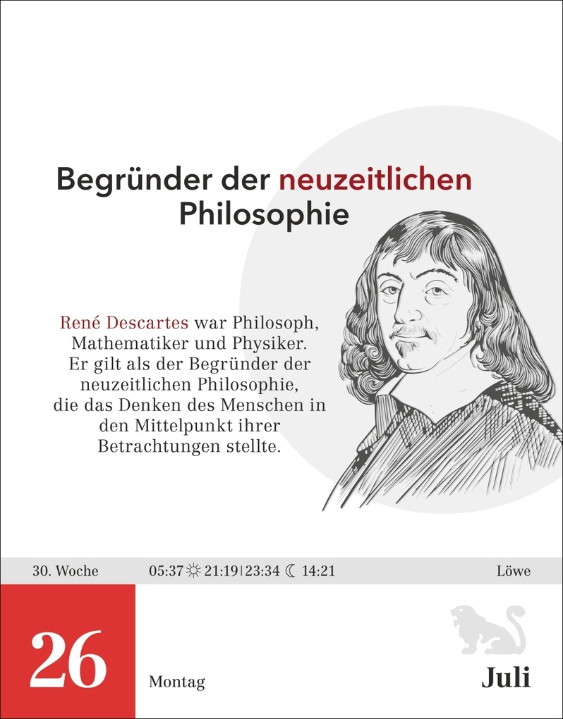 Weitere Ansicht: Der Philosophie-Kalender Tagesabreißkalender 2027 | Barbara Brüning, Markus Hattstein