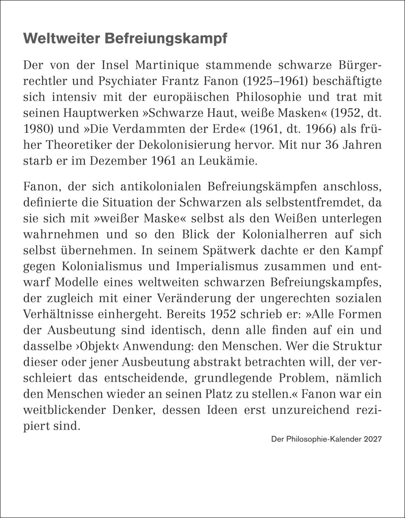 Weitere Ansicht: Der Philosophie-Kalender Tagesabreißkalender 2027 | Barbara Brüning, Markus Hattstein