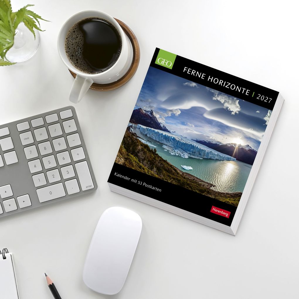 Weitere Ansicht: GEO Ferne Horizonte Postkartenkalender 2027 - Wochenkalender mit 53 Postkarten