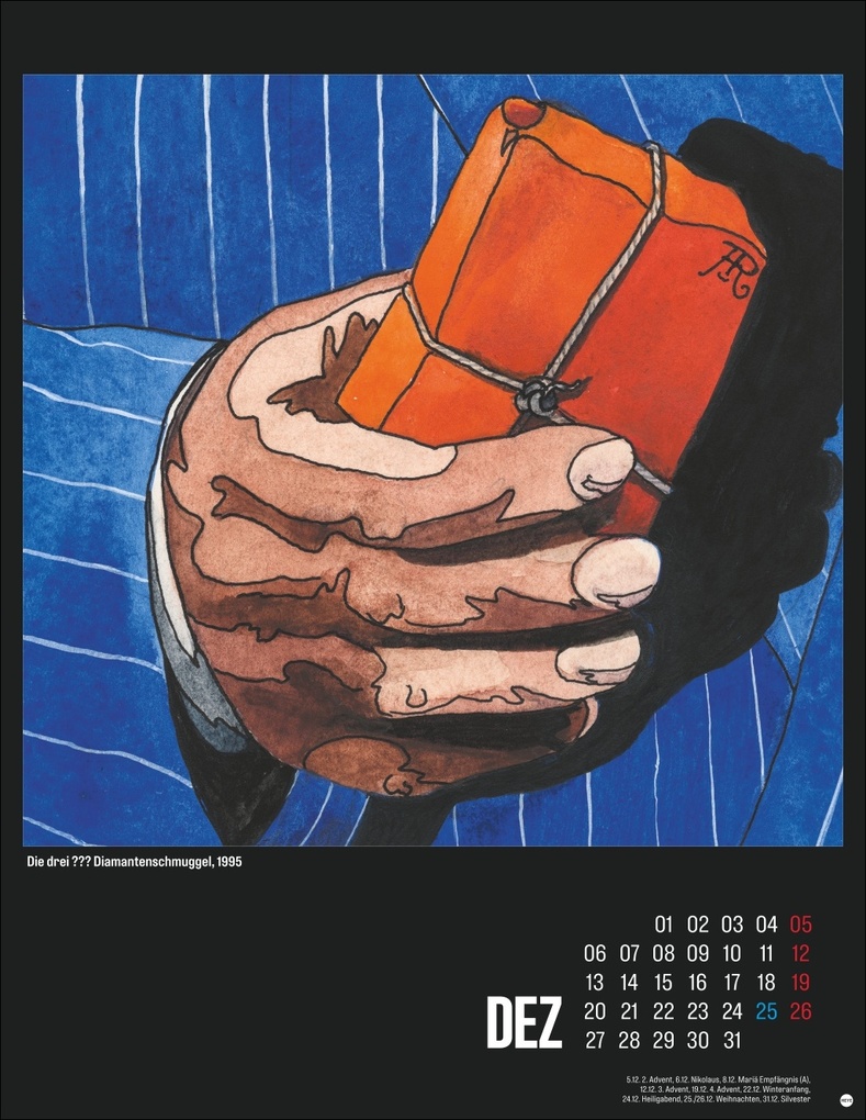 Weitere Ansicht: Die drei ??? Posterkalender 2027 | Aiga Rasch