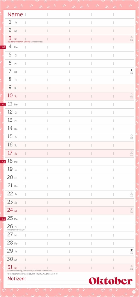 Weitere Ansicht: Deko-Familienplaner Happy Times 2027