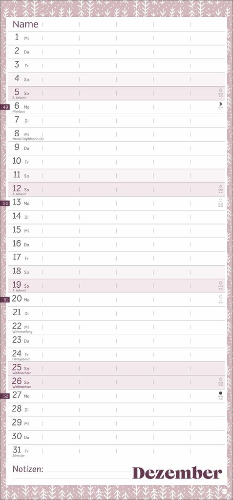 Weitere Ansicht: Deko-Familienplaner Happy Times 2027
