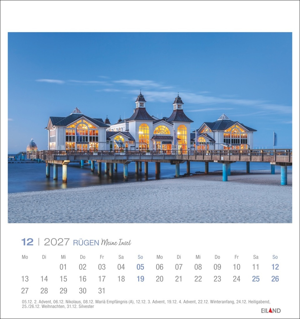 Weitere Ansicht: Rügen Postkartenkalender 2027 - Meine Insel