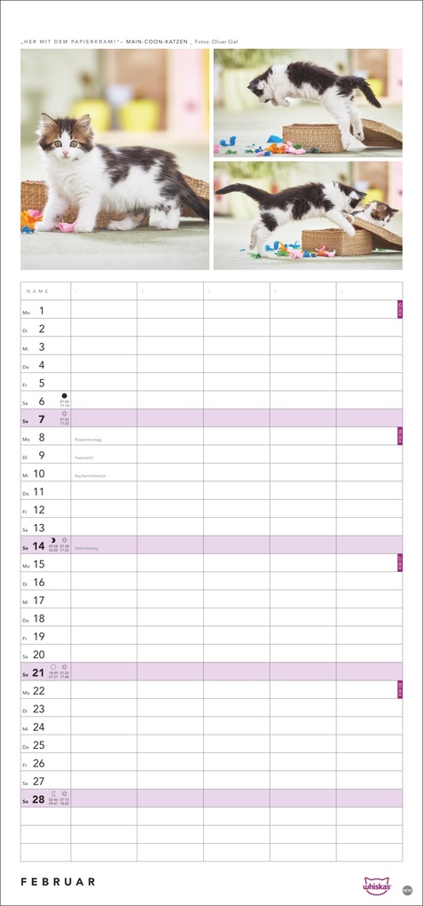 Weitere Ansicht: Whiskas Familienplaner 2027