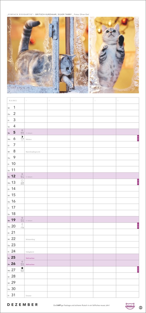 Weitere Ansicht: Whiskas Familienplaner 2027