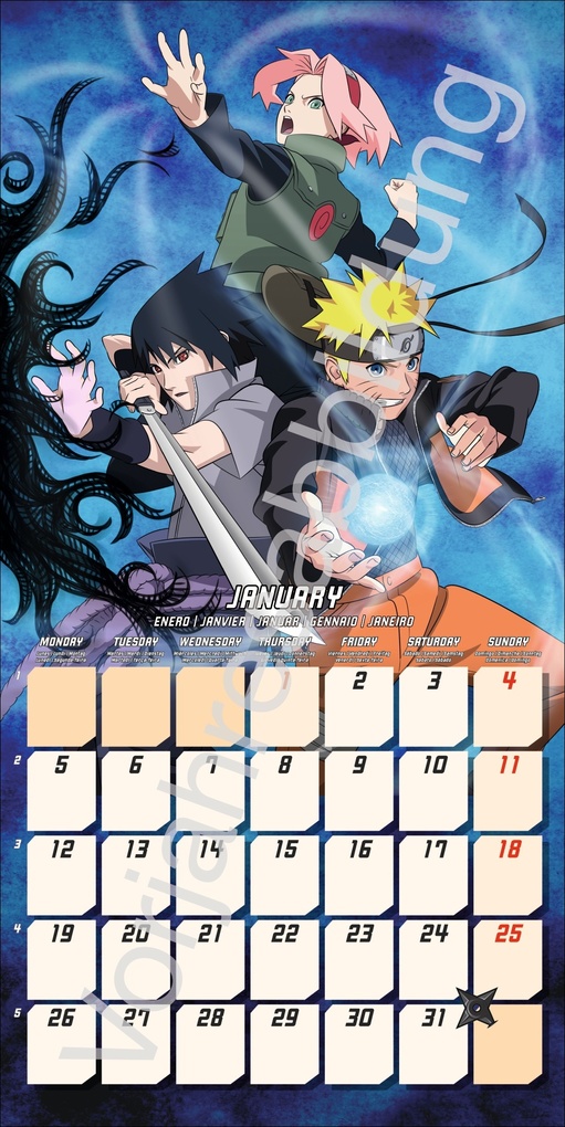 Weitere Ansicht: Naruto Broschurkalender 2027