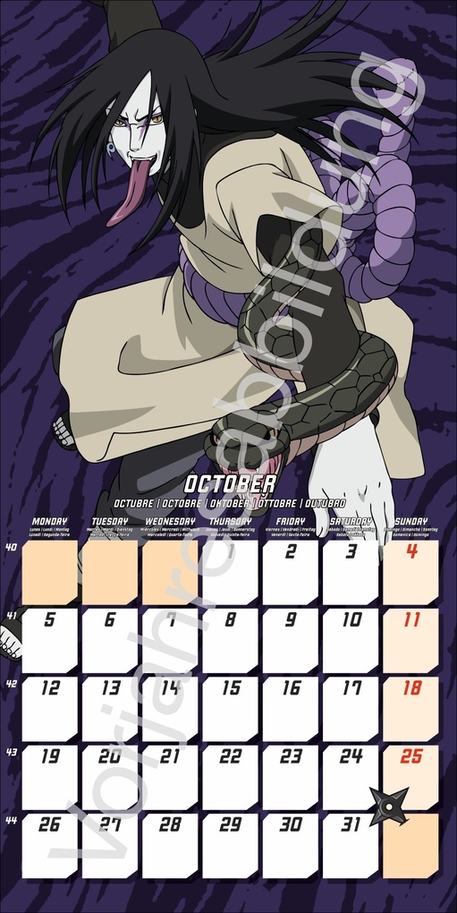 Weitere Ansicht: Naruto Broschurkalender 2027