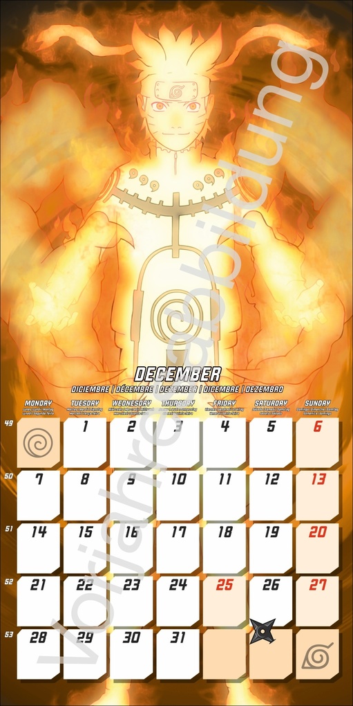 Weitere Ansicht: Naruto Broschurkalender 2027