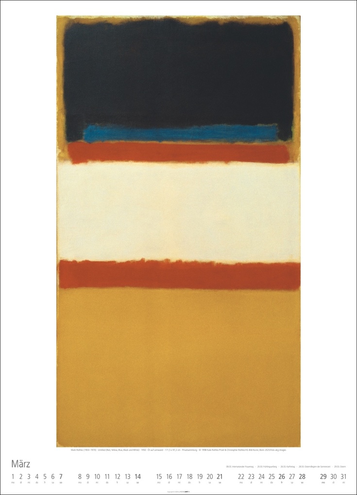 Weitere Ansicht: Mark Rothko Kalender 2027 | Mark Rothko