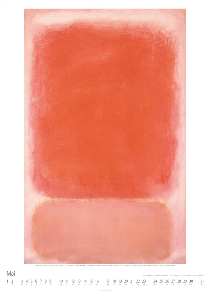 Weitere Ansicht: Mark Rothko Kalender 2027 | Mark Rothko