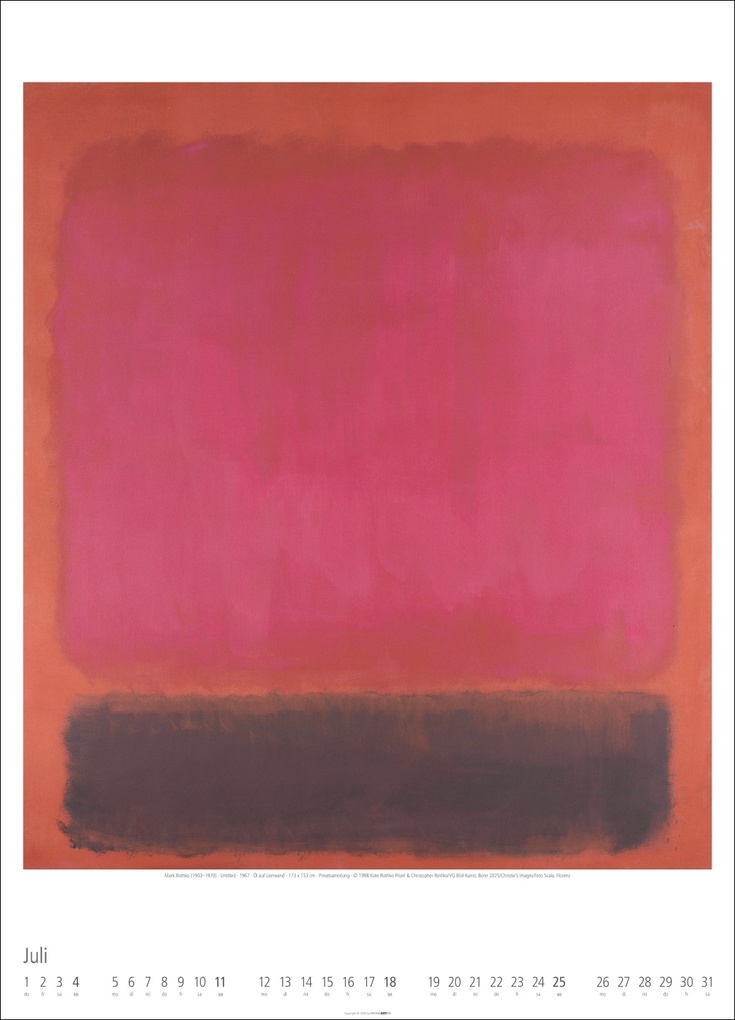 Weitere Ansicht: Mark Rothko Kalender 2027 | Mark Rothko