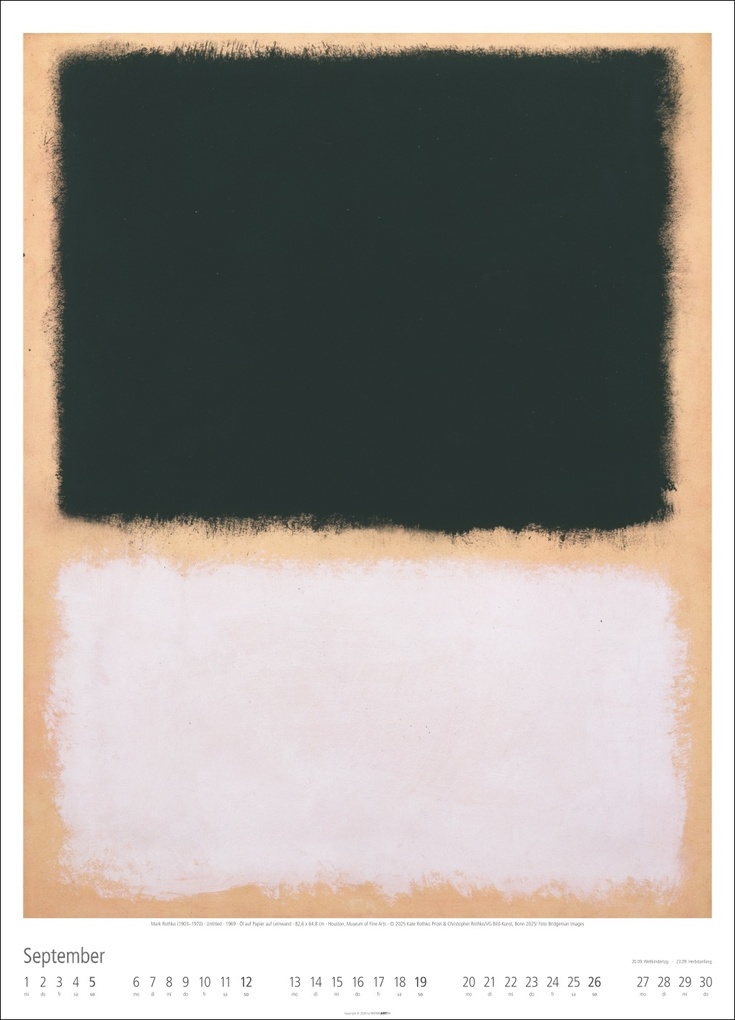 Weitere Ansicht: Mark Rothko Kalender 2027 | Mark Rothko