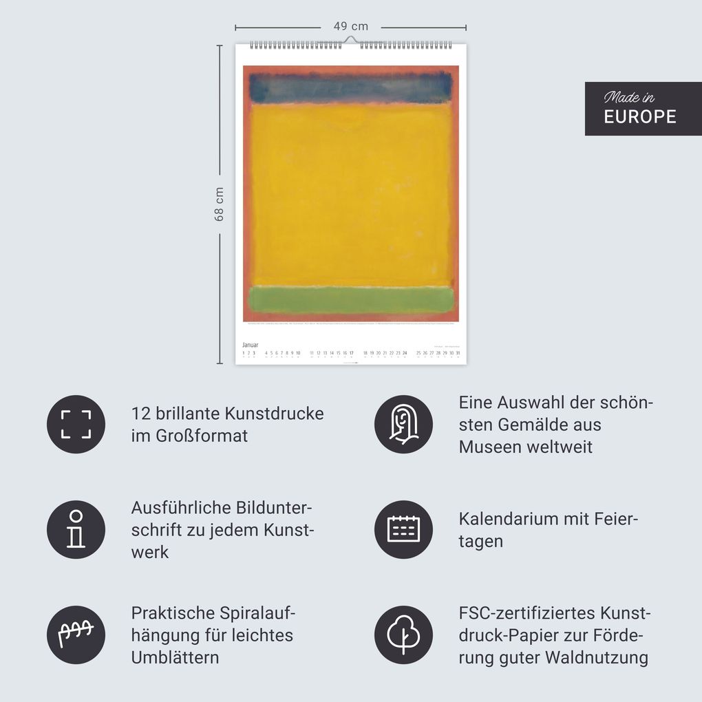 Weitere Ansicht: Mark Rothko Kalender 2027 | Mark Rothko