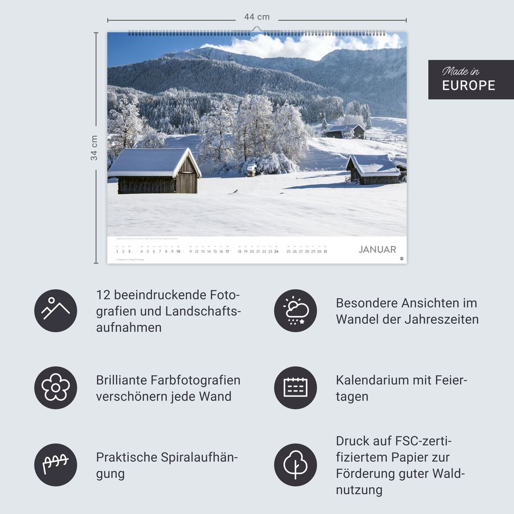 Weitere Ansicht: Schönes Deutschland Posterkalender 2027