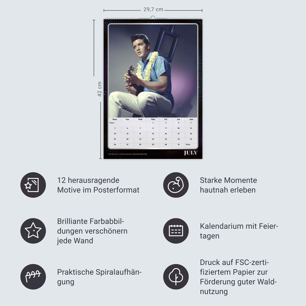 Weitere Ansicht: Elvis Posterkalender 2027 | Elvis
