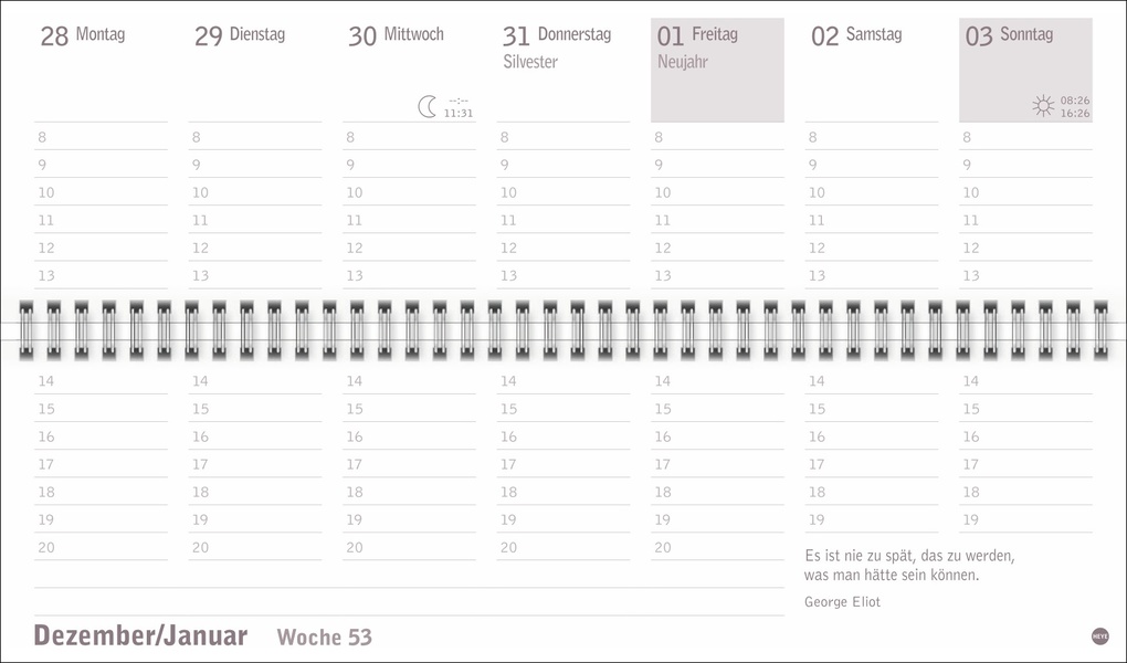 Weitere Ansicht: Großdruck Wochenquerplaner 2027
