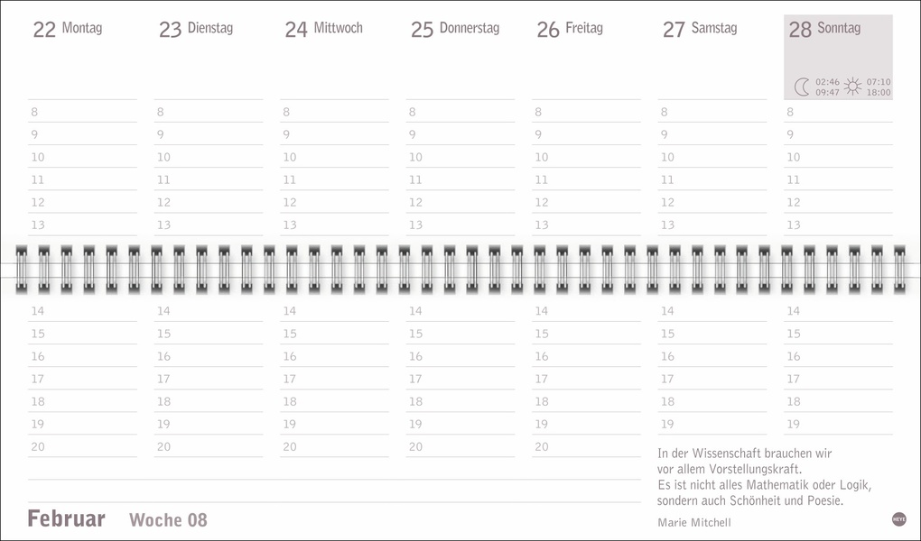 Weitere Ansicht: Großdruck Wochenquerplaner 2027
