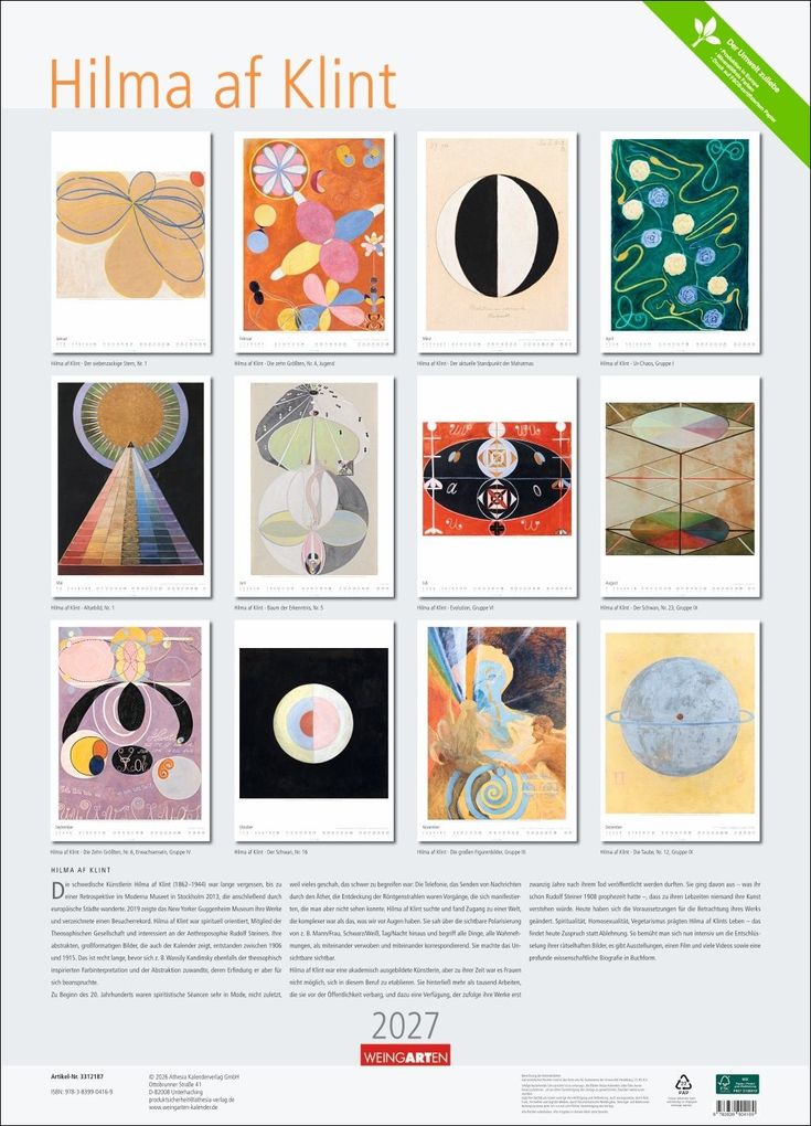 Weitere Ansicht: Hilma af Klint Kalender 2027 | Hilma af Klint