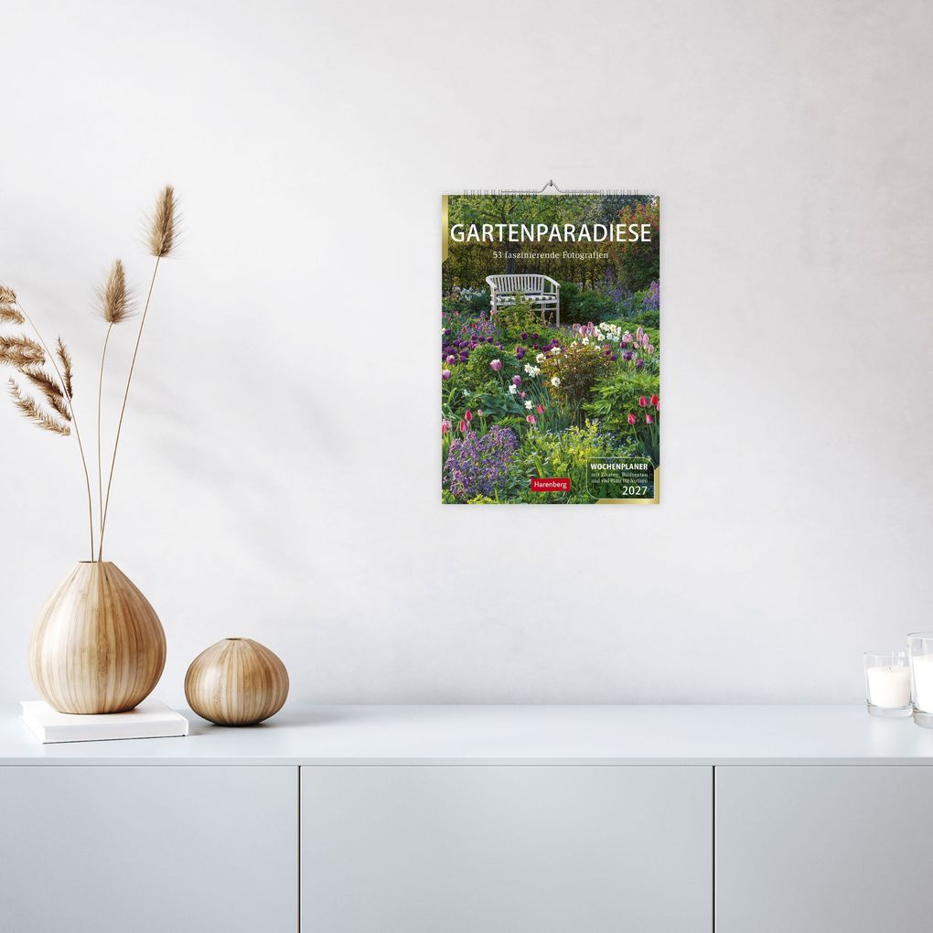 Weitere Ansicht: Gartenparadiese Wochenplaner 2027 - 53 faszinierende Fotografien | Ulrike Issel