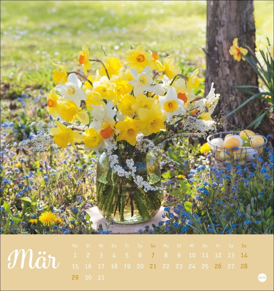 Weitere Ansicht: Herzliche Blumengrüße Postkartenkalender 2027
