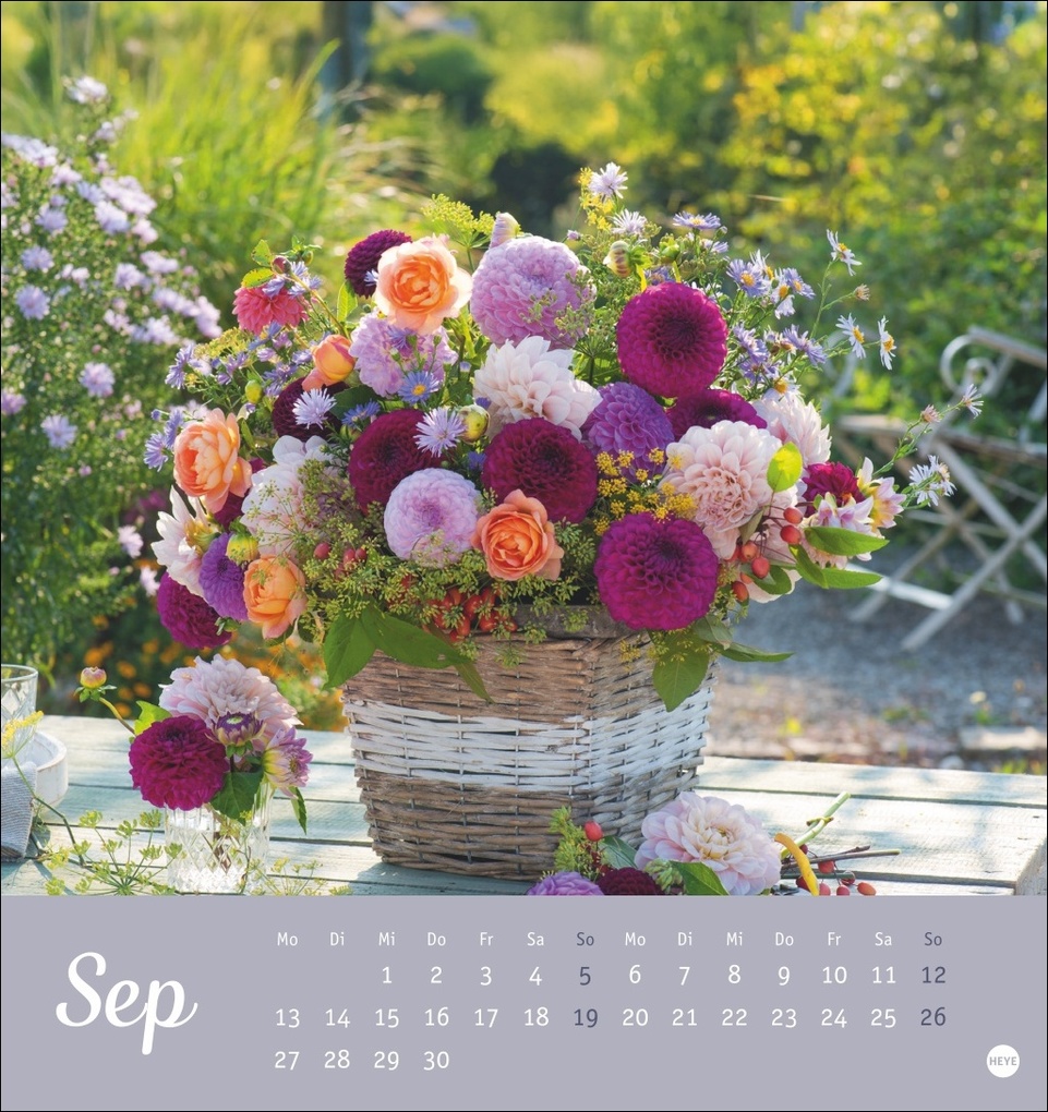 Weitere Ansicht: Herzliche Blumengrüße Postkartenkalender 2027