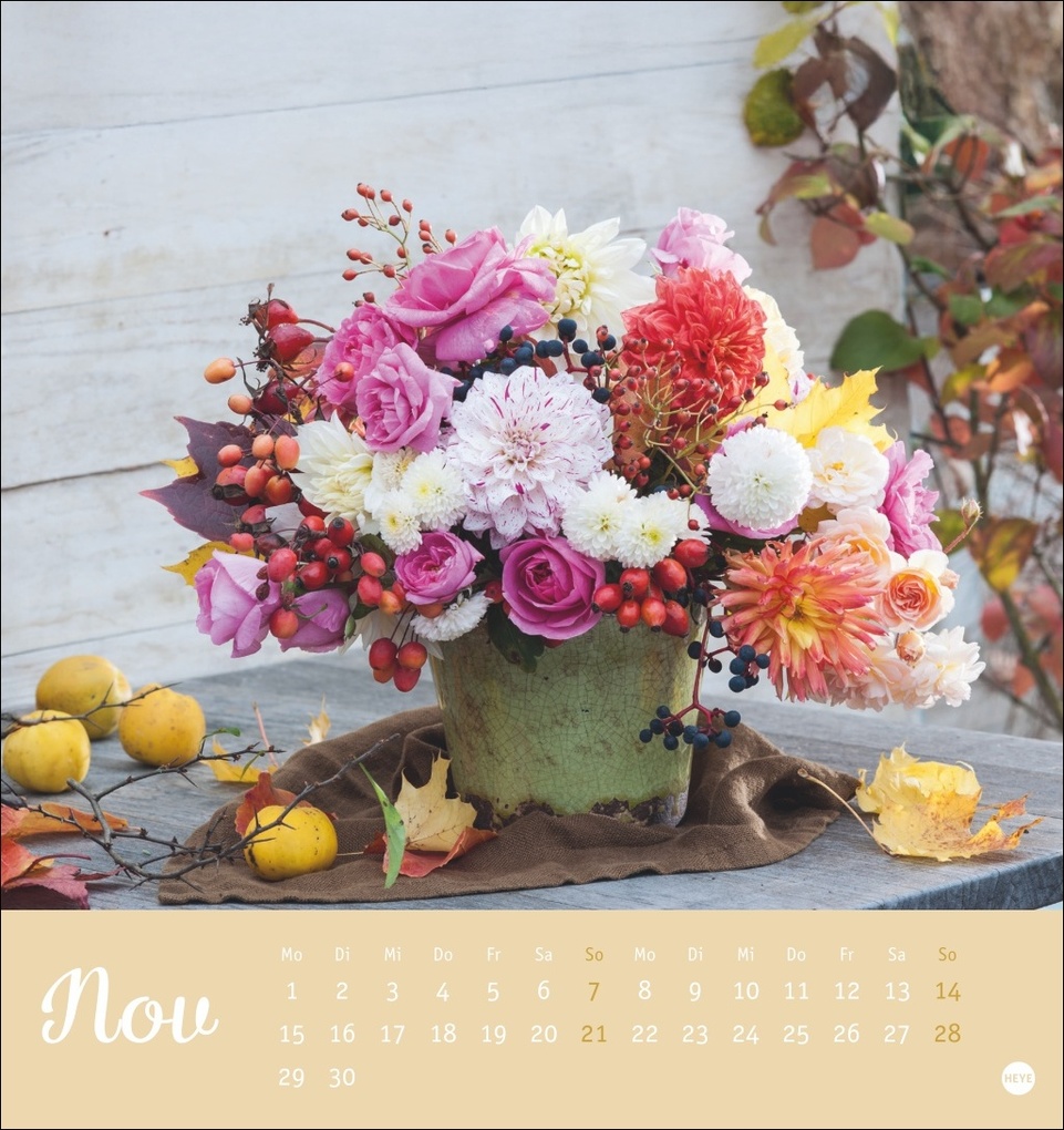 Weitere Ansicht: Herzliche Blumengrüße Postkartenkalender 2027
