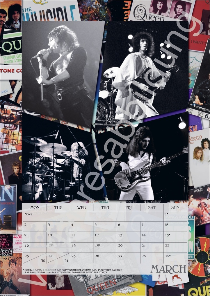 Weitere Ansicht: Queen Posterkalender 2027