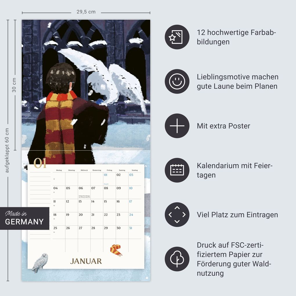 Weitere Ansicht: Harry Potter Broschurkalender 2027