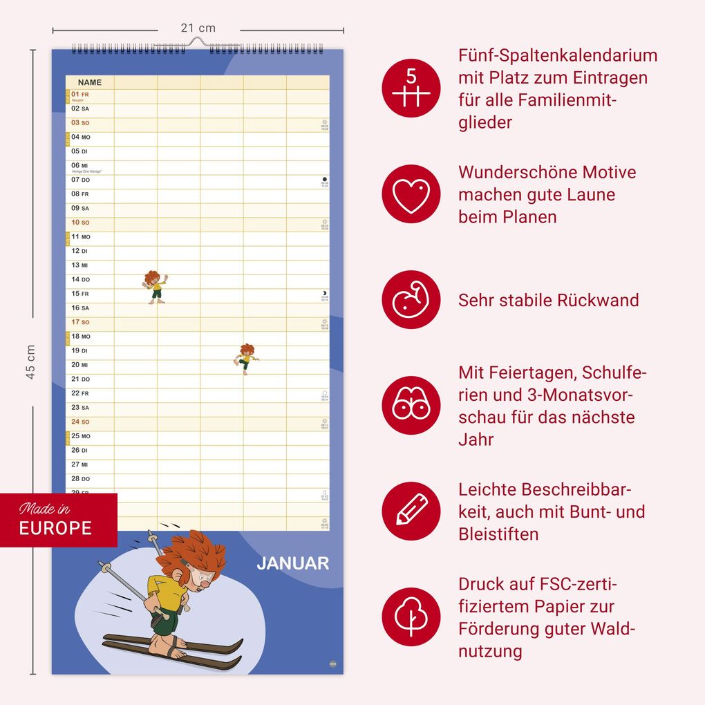 Weitere Ansicht: Pumuckl Familienplaner 2027