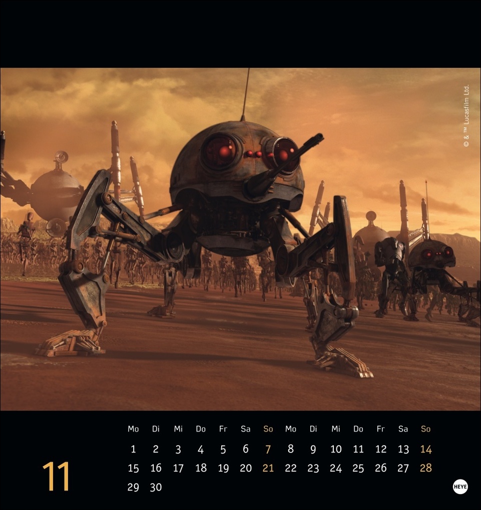 Weitere Ansicht: Star Wars Postkartenkalender 2027