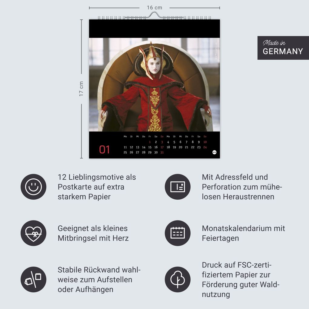 Weitere Ansicht: Star Wars Postkartenkalender 2027