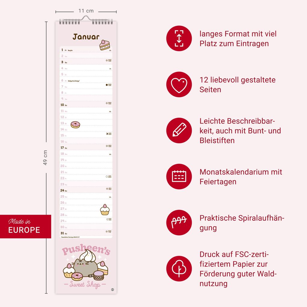 Weitere Ansicht: Pusheen Langplaner 2027