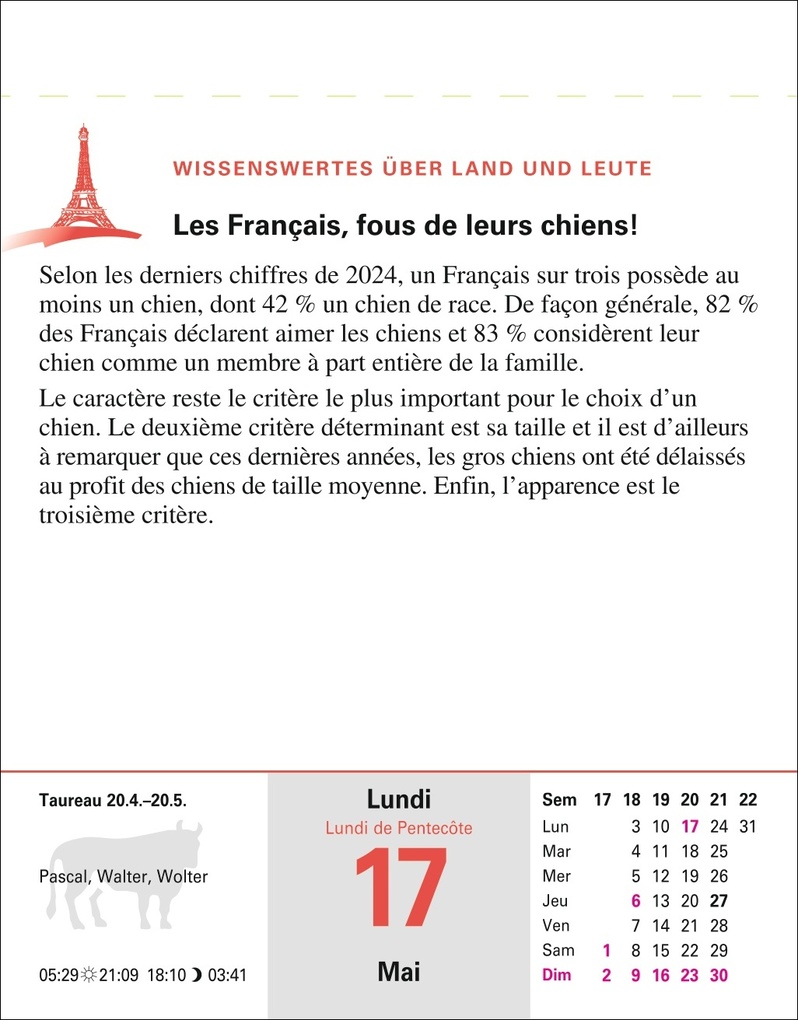 Weitere Ansicht: Französisch Sprachkalender 2027 - Französisch lernen leicht gemacht - Tagesabreißkalender | Olivia Tournadre