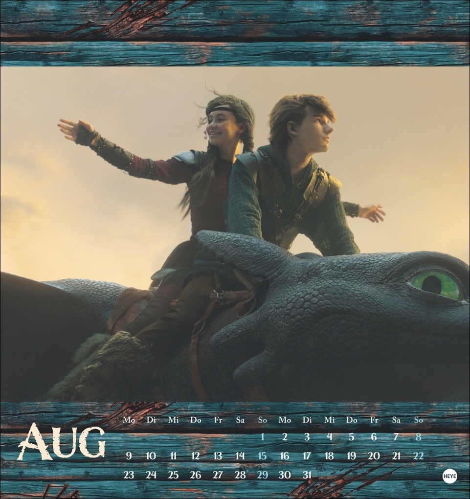 Weitere Ansicht: Drachenzähmen Postkartenkalender 2027