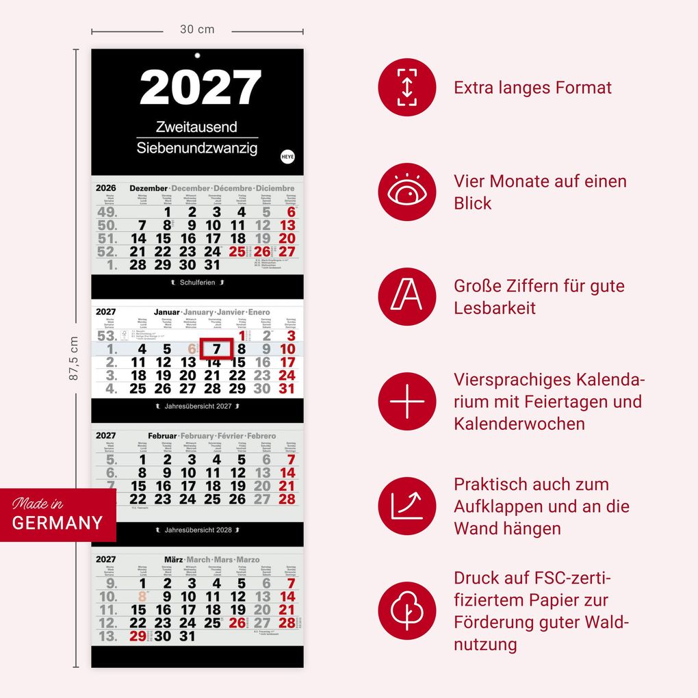 Weitere Ansicht: 4-Monatsplaner 2027