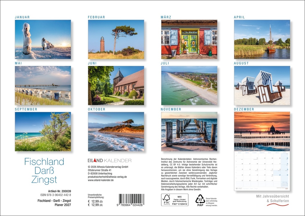 Weitere Ansicht: Fischland - Darß - Zingst Kalender 2027