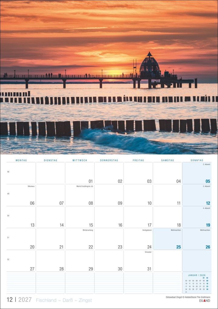 Weitere Ansicht: Fischland - Darß - Zingst Kalender 2027
