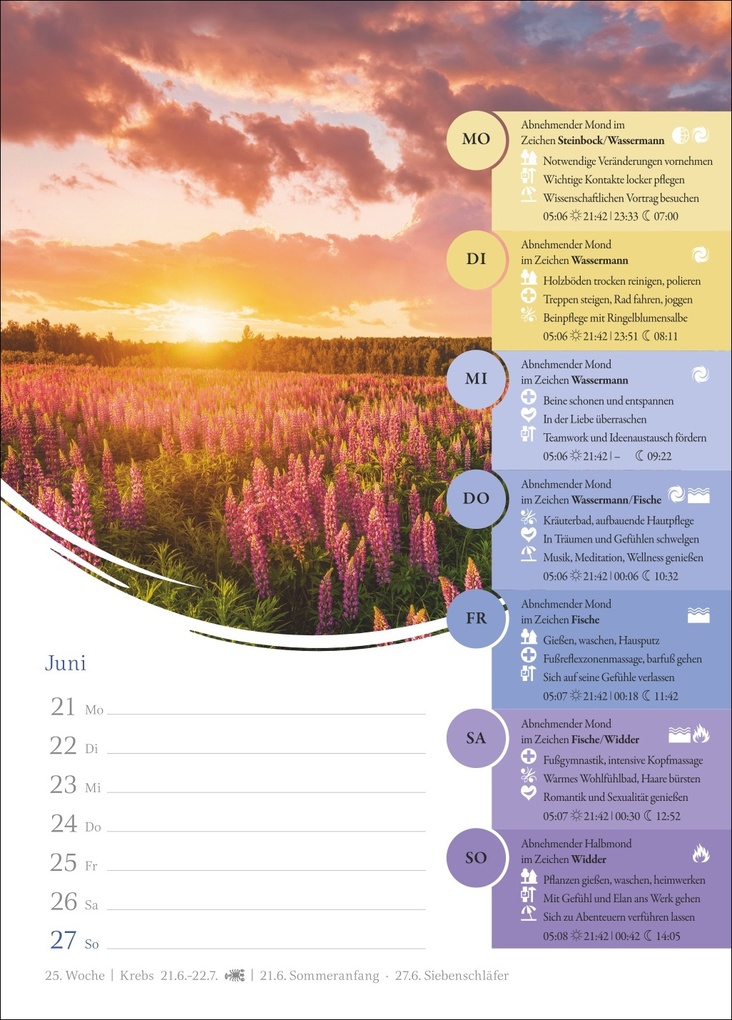Weitere Ansicht: Mondkalender Wochenkalender 2027 - 53 Wochenblätter mit praktischen Tipps für jeden Tag | Beatrix Braukmüller