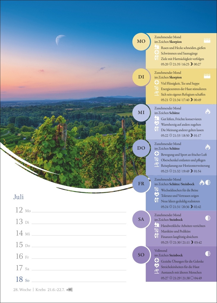 Weitere Ansicht: Mondkalender Wochenkalender 2027 - 53 Wochenblätter mit praktischen Tipps für jeden Tag | Beatrix Braukmüller