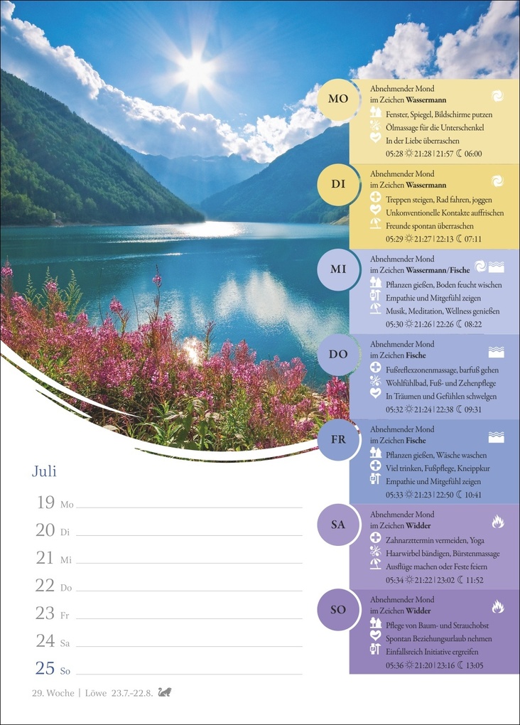 Weitere Ansicht: Mondkalender Wochenkalender 2027 - 53 Wochenblätter mit praktischen Tipps für jeden Tag | Beatrix Braukmüller