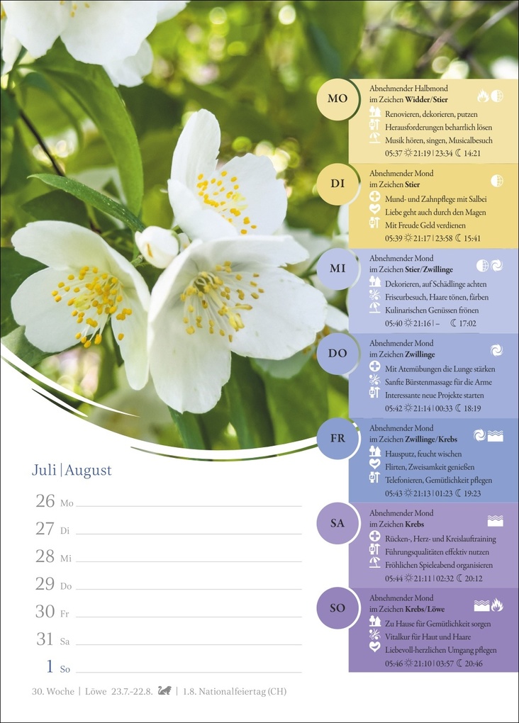Weitere Ansicht: Mondkalender Wochenkalender 2027 - 53 Wochenblätter mit praktischen Tipps für jeden Tag | Beatrix Braukmüller