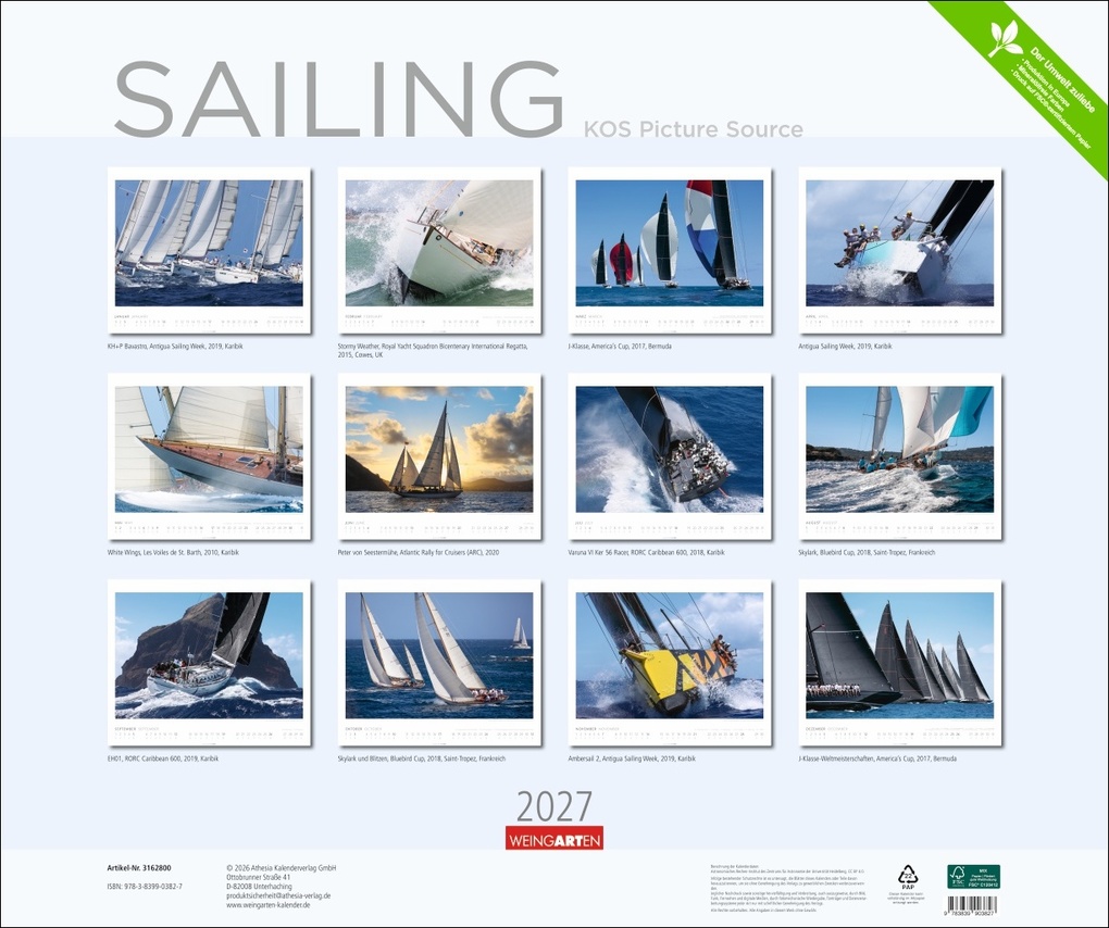 Weitere Ansicht: Sailing Kalender 2027